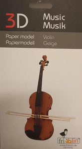 3D Geige Papiermodell - 11573 Fridolin